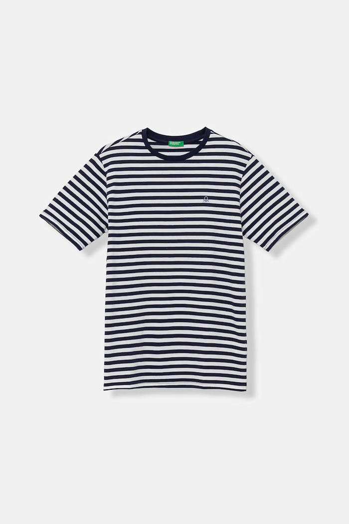 United Colors of Benetton T-shirt παιδικό βαμβακερό σκούρο μπλε 39IAC10S8.G.Stagionale