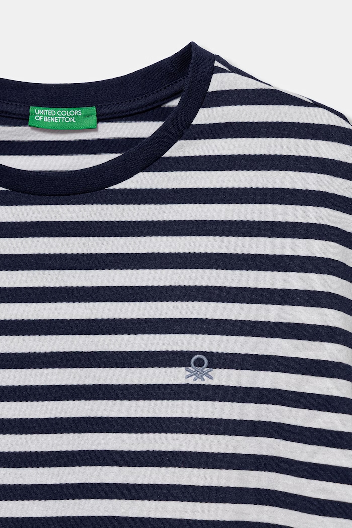 Κοριτσίστικα United Colors of Benetton T-shirt παιδικό βαμβακερό 39IAC10S8.G.Stagionale σκούρο μπλε