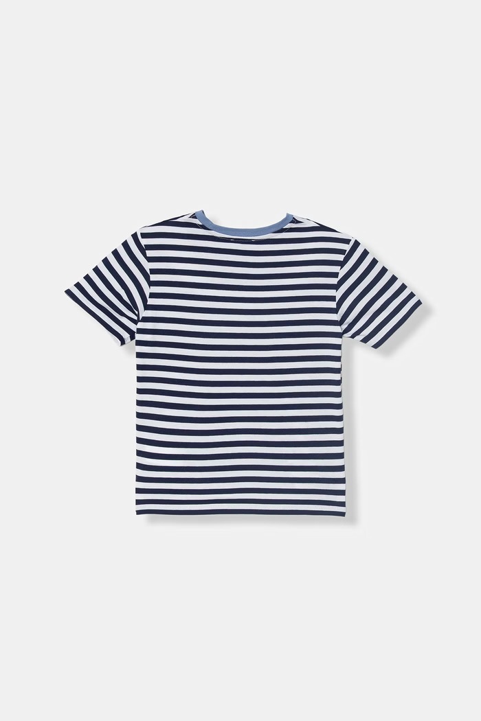 United Colors of Benetton T-shirt dziecięcy bawełniany 39IAG10LL.P.Stagionale granatowy SS26