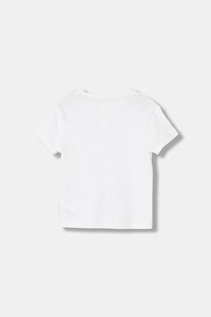 United Colors of Benetton tričko dojčenské s ľanom 34I0A107E.W.Stagionale biela SS26