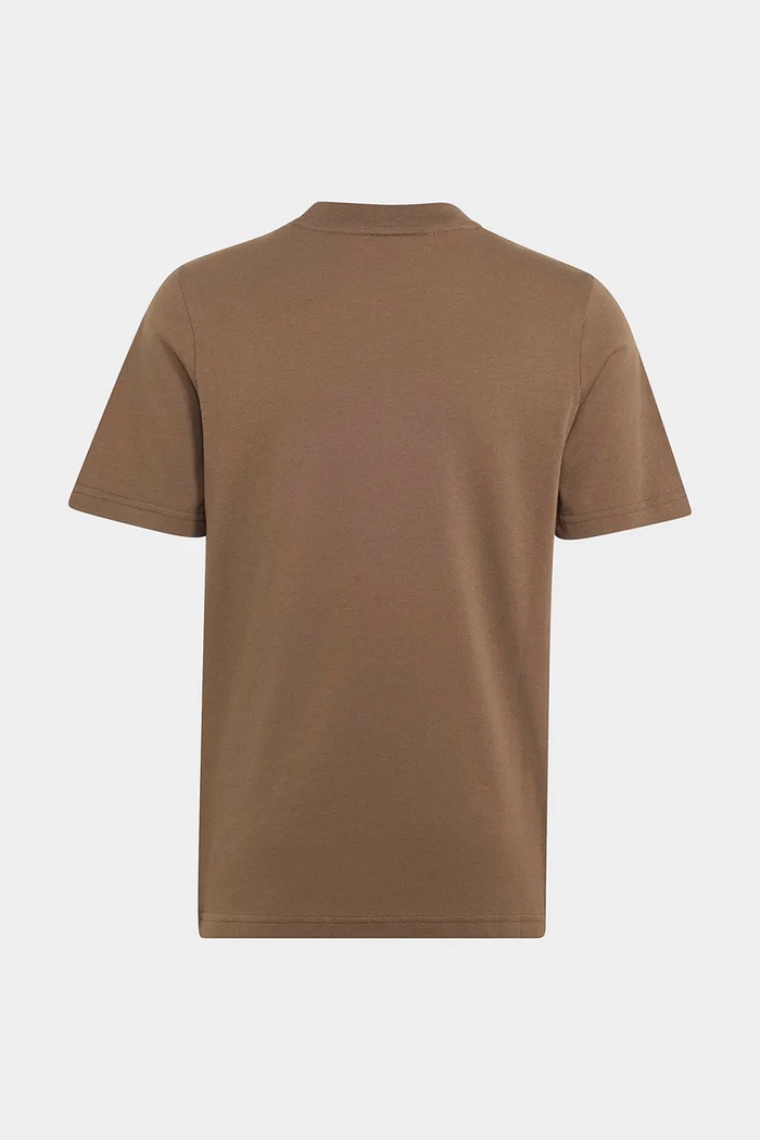 adidas Originals T-shirt dziecięcy bawełniany LD2120 brązowy SS26