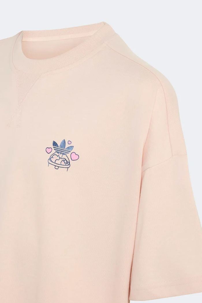 Αγορίστικα adidas Originals t-shirt παιδικό βαμβακερό LE0732 ροζ