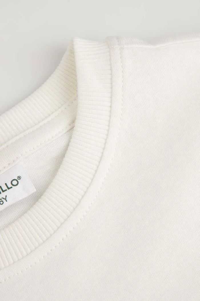 Chłopiec Coccodrillo T-shirt dziecięcy bawełniany WC6143202TBK beżowy