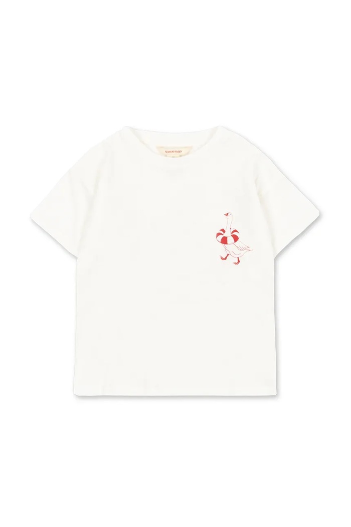 Konges Sløjd tricou pentru copii ERA TEE OCS KS105359.PPY2 alb SS26