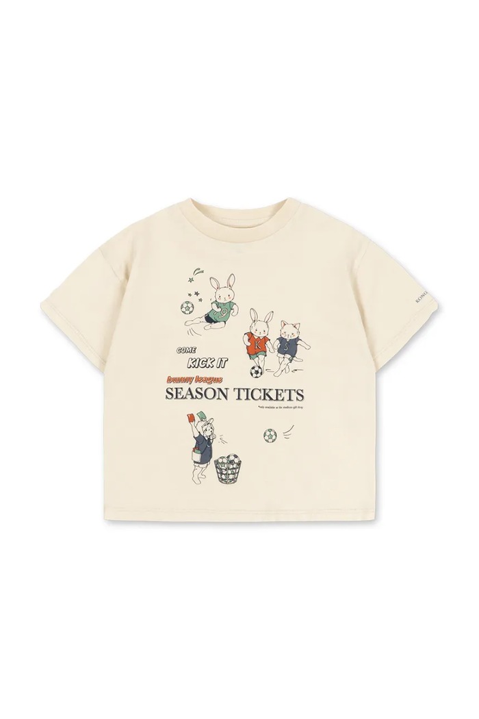 Konges Sløjd t-shirt gyerek pamut FAMO TEE GOTS KS105370.PPY2 bézs SS26