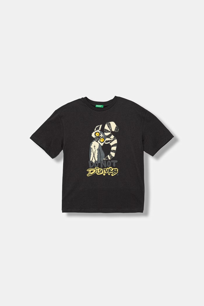 United Colors of Benetton T-shirt dziecięcy bawełniany szary 3I1XC10TV.G.seasonal