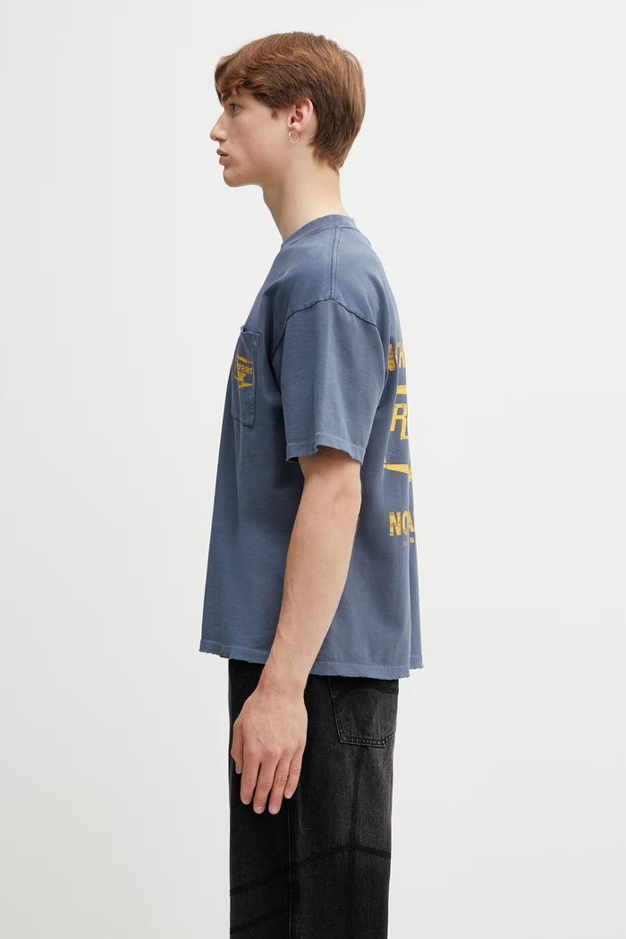 NOTHING FASTER t-shirt βαμβακερό Ανδρικό MLM100596.10 μπλε SS26