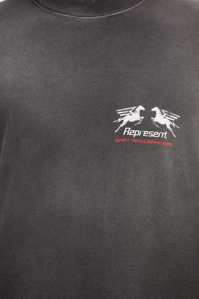 24 HOUR SERVICE T-shirt ανδρικό βαμβακερό γκρί MLM100768.04