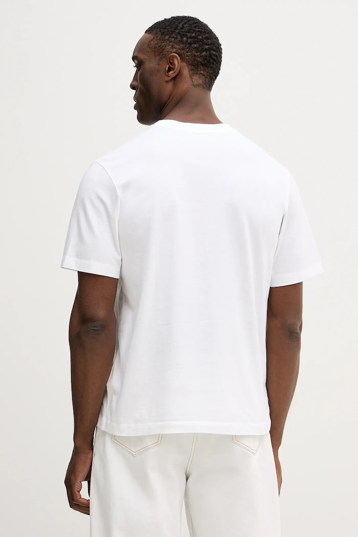 Îmbrăcăminte Calvin Klein Jeans tricou din bumbac LV04RE802G alb