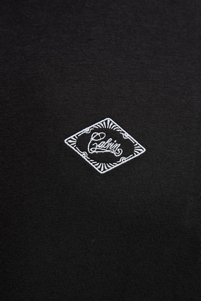 Памучна тениска Calvin Klein Jeans LV04RE802G черен
