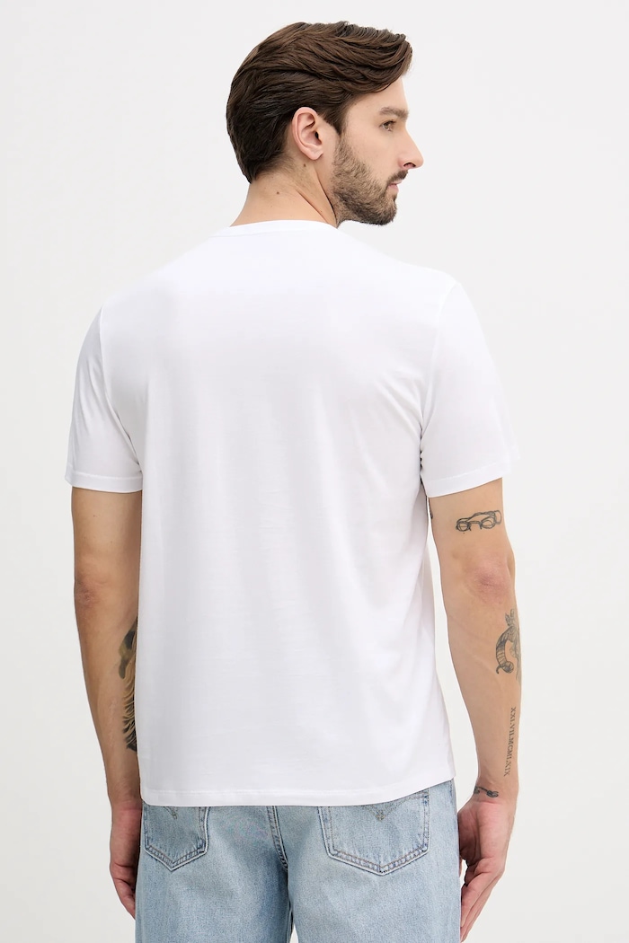 Ruházat Calvin Klein Jeans pamut póló LV14RE816G fehér