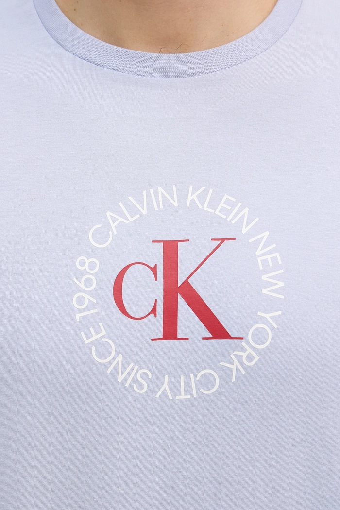 Bavlnené tričko Calvin Klein Jeans LV14RE816G modrá