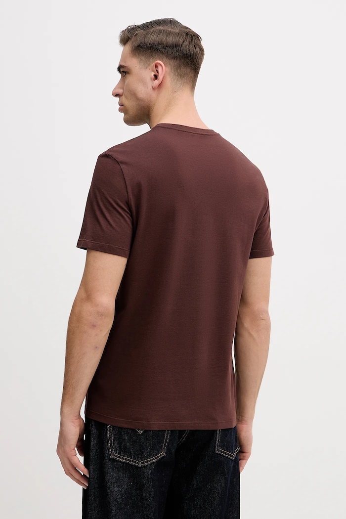 Oblečení Bavlněné tričko Calvin Klein Jeans LV14RE817G hnědá