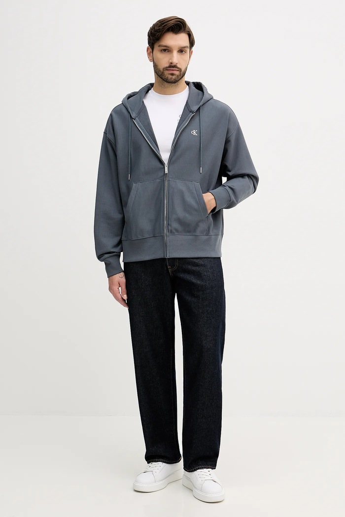 Calvin Klein Jeans tricou din bumbac LV14RE830G alb SS26