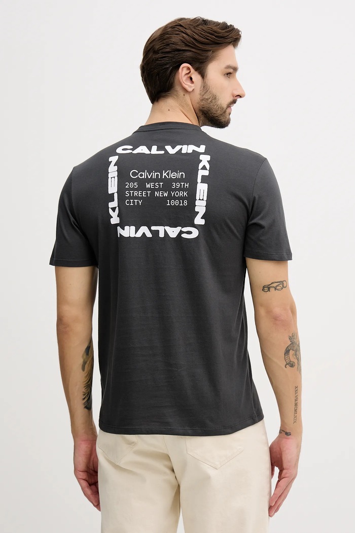 Îmbrăcăminte Calvin Klein Jeans tricou din bumbac LV14RE830G negru