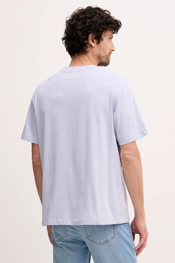 Ρούχα Βαμβακερό μπλουζάκι Calvin Klein Jeans LV14RE831G μπλε