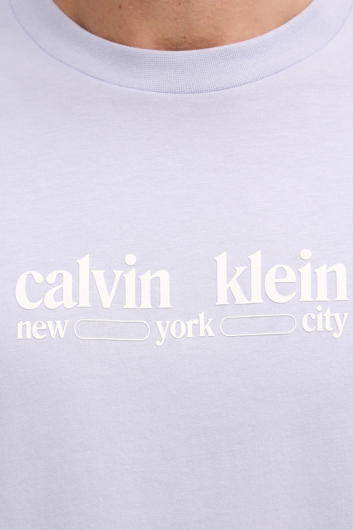 Βαμβακερό μπλουζάκι Calvin Klein Jeans LV14RE831G μπλε