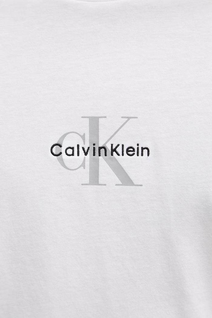 Calvin Klein Jeans t-shirt Ανδρικό βαμβακερό LV04RB866G λευκό