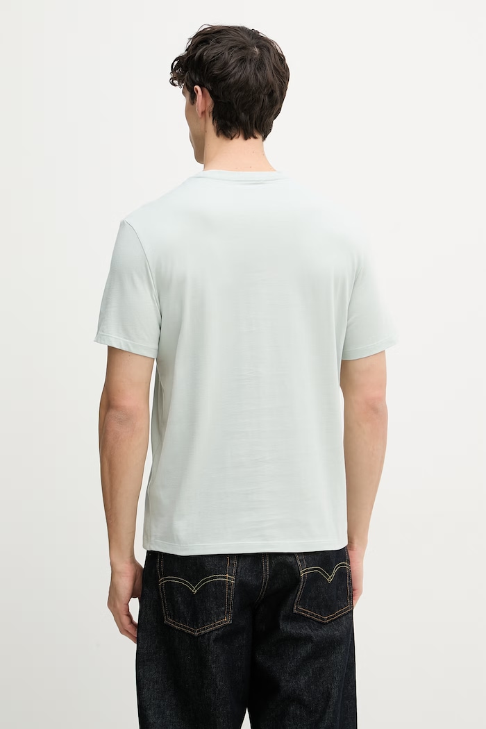 Îmbrăcăminte Calvin Klein Jeans Tricou bărbătesc de bumbac LV04RB866G turcoaz