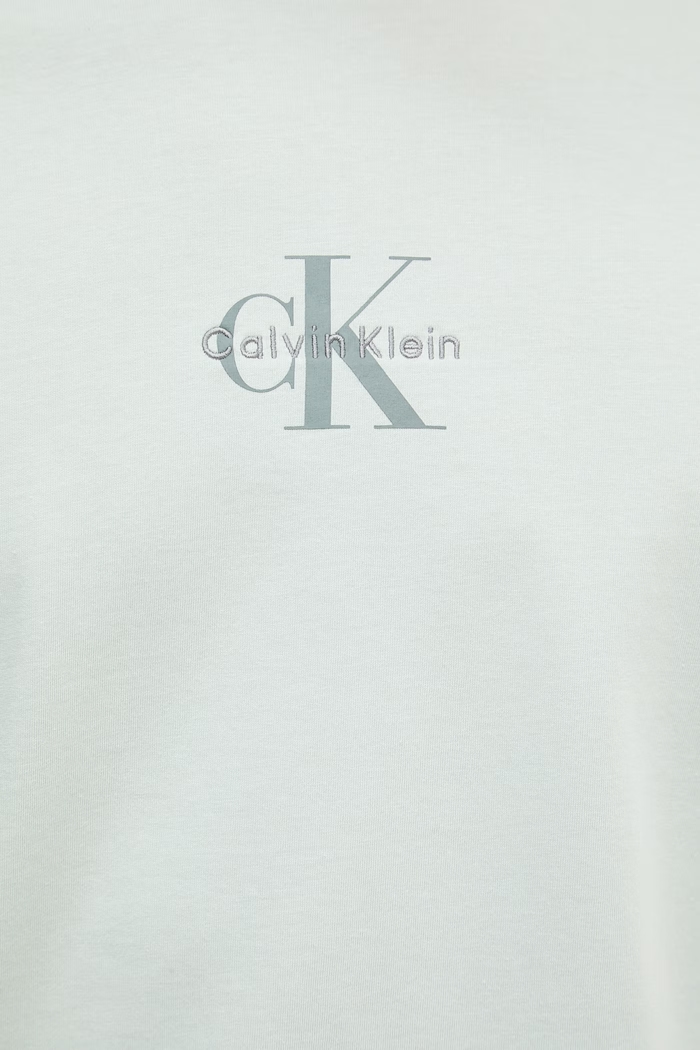 Calvin Klein Jeans Tricou bărbătesc de bumbac LV04RB866G turcoaz