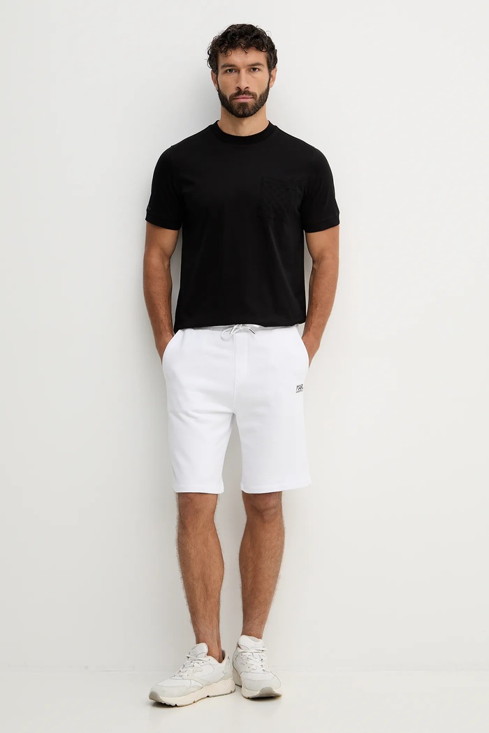 Βαμβακερό μπλουζάκι Karl Lagerfeld 561200.755004 μαύρο SS26