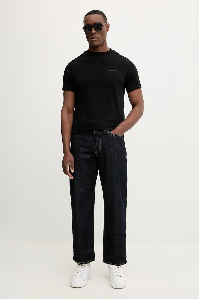 Karl Lagerfeld tricou 561221.755036 negru SS26