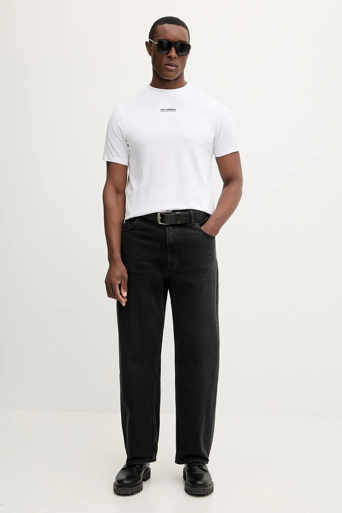 Karl Lagerfeld tricou 561221.755042 alb SS26