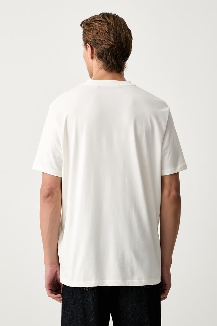 Odzież Karl Lagerfeld T-shirt męski bawełniany 561224.755052 beżowy