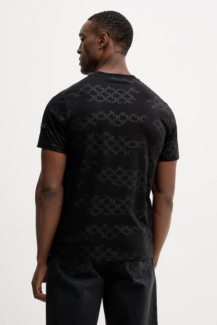 Odzież Karl Lagerfeld t-shirt bawełniany 561251.755071 czarny