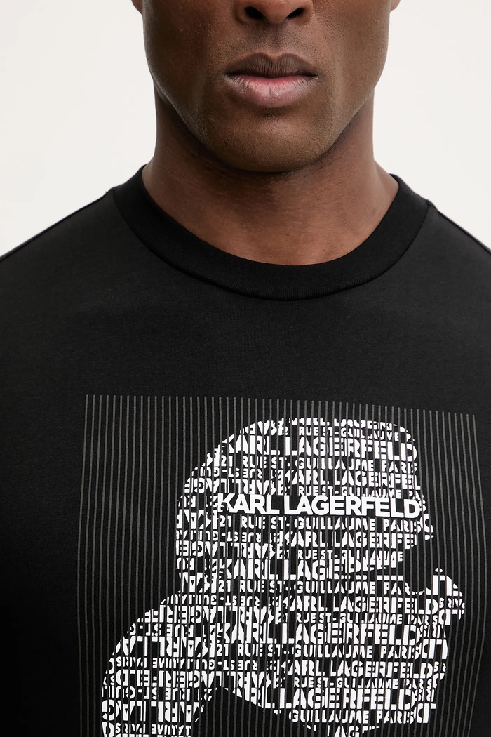 Karl Lagerfeld tricou din bumbac 561252.755075 negru