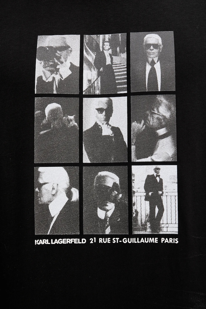 Karl Lagerfeld pamut póló 561225.755149 fekete