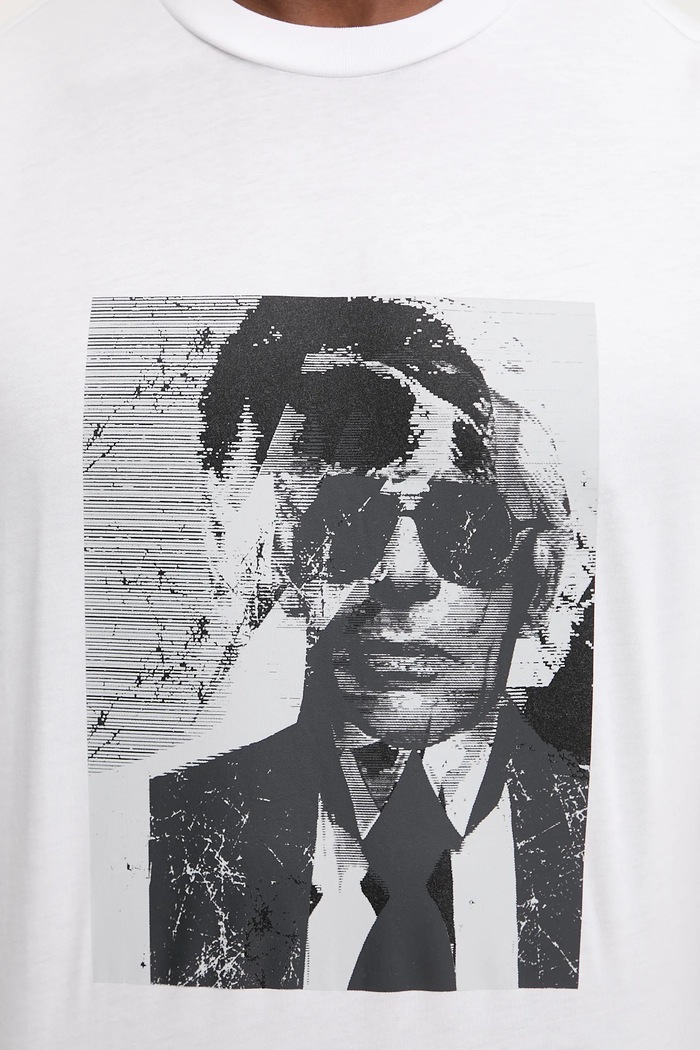 Karl Lagerfeld tricou din bumbac alb 561252.755173