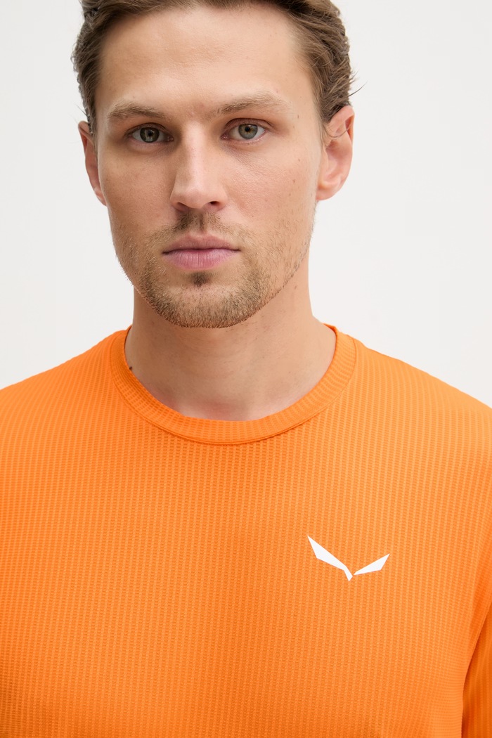 Salewa Τ-shirt πεζοπορίας ανδρικό PEDROC πορτοκαλί 00.0000029294