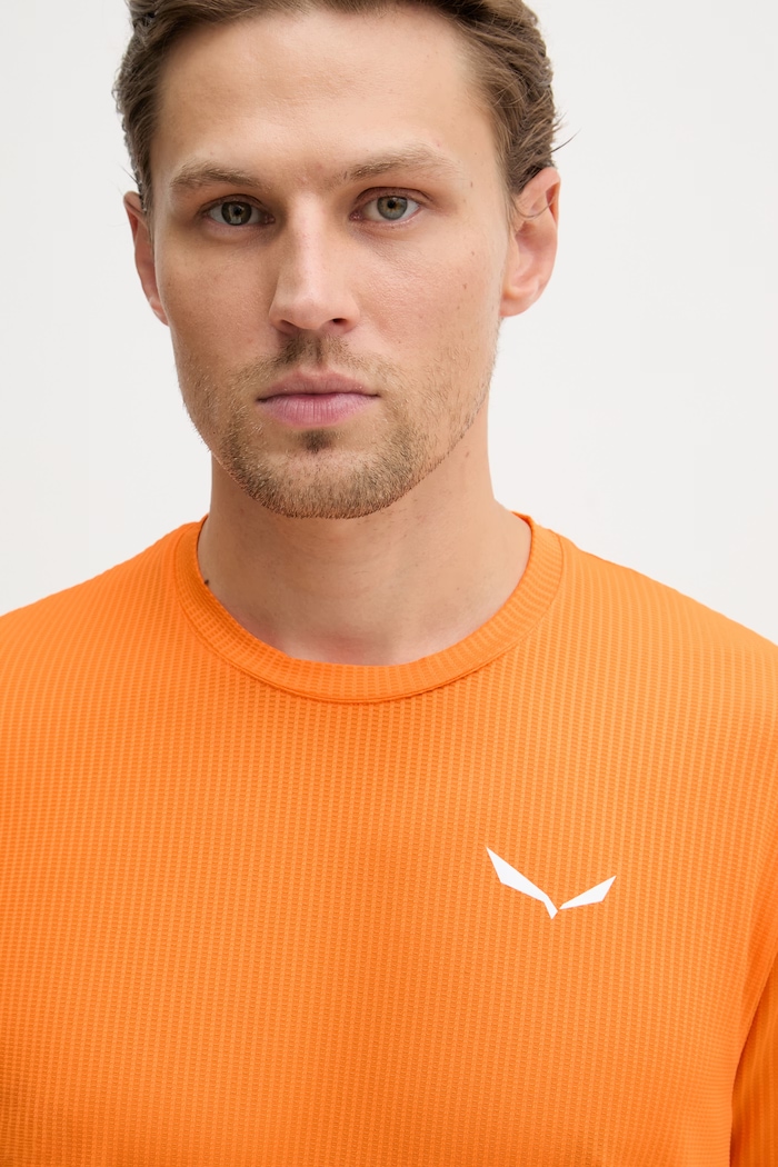 Salewa Τ-shirt πεζοπορίας ανδρικό PEDROC πορτοκαλί 00.0000029294