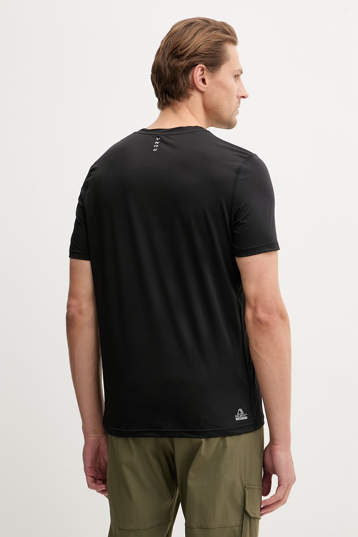 Ρούχα Viking Ανδρικό Τ-shirt πεζοπορίας Tover 500/28/4666 μαύρο