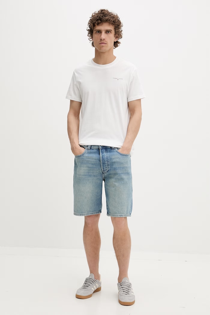 Oblečenie Tommy Jeans tričko pánske bavlnené 2-pak DM0DM22316 čierna