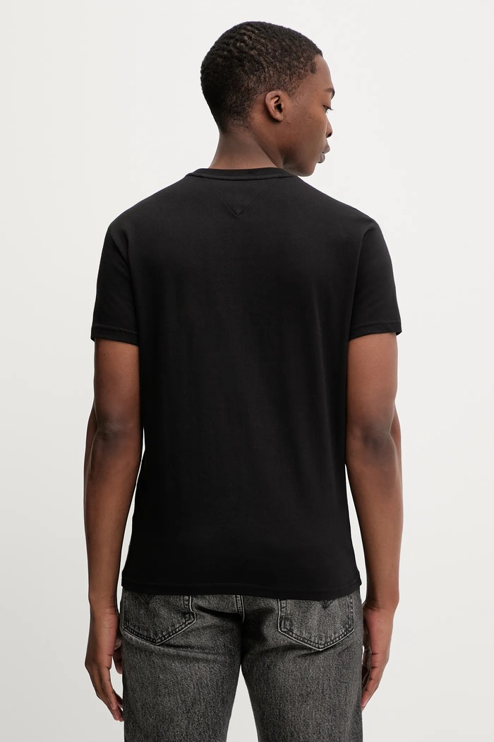 Oblečení Bavlněné tričko Tommy Jeans DM0DM22317 černá