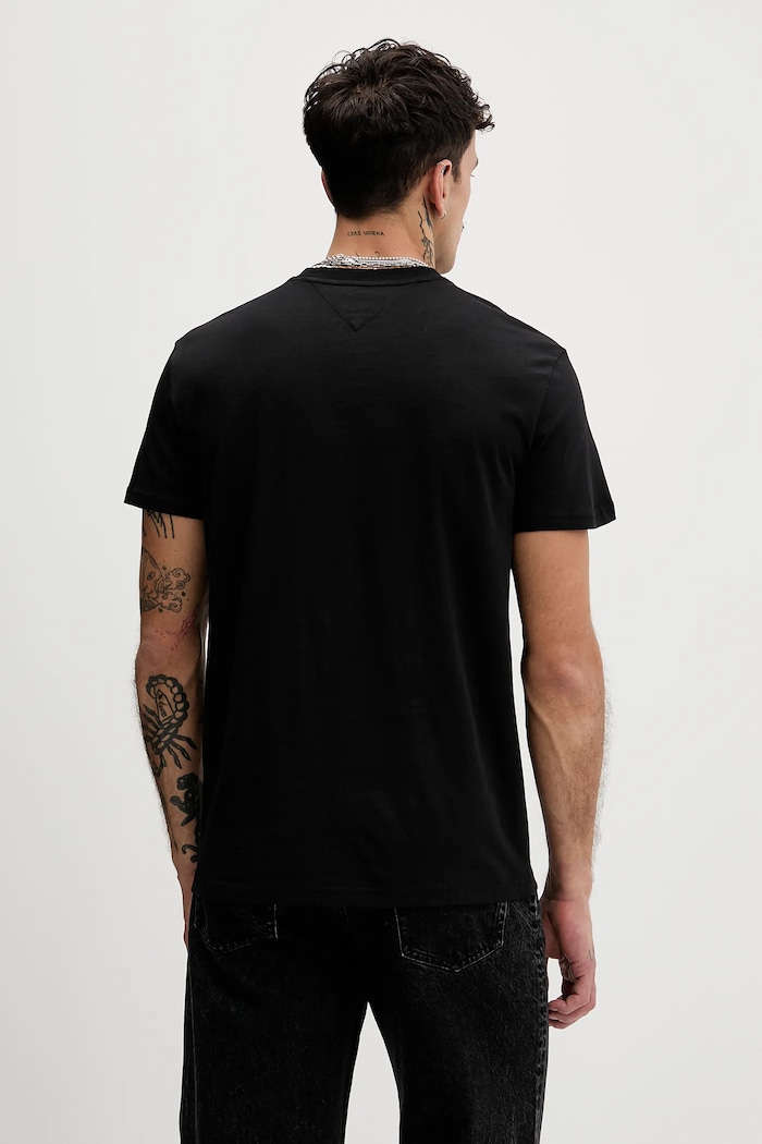Îmbrăcăminte Tommy Jeans tricou din bumbac DM0DM22322 negru