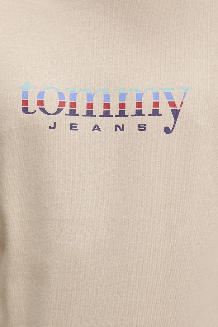 Tommy Jeans tricou din bumbac DM0DM22333 bej