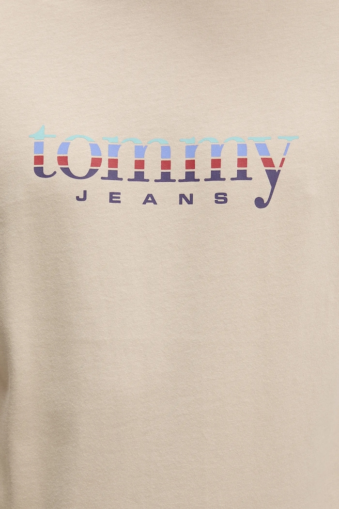 Tommy Jeans tricou din bumbac DM0DM22333 bej