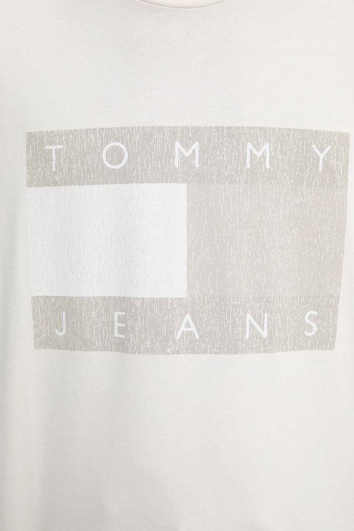 Tommy Jeans pamut póló DM0DM22463 bézs