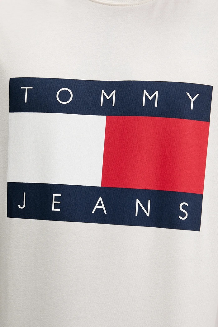 Tommy Jeans tričko pánske bavlnené DM0DM22645 béžová