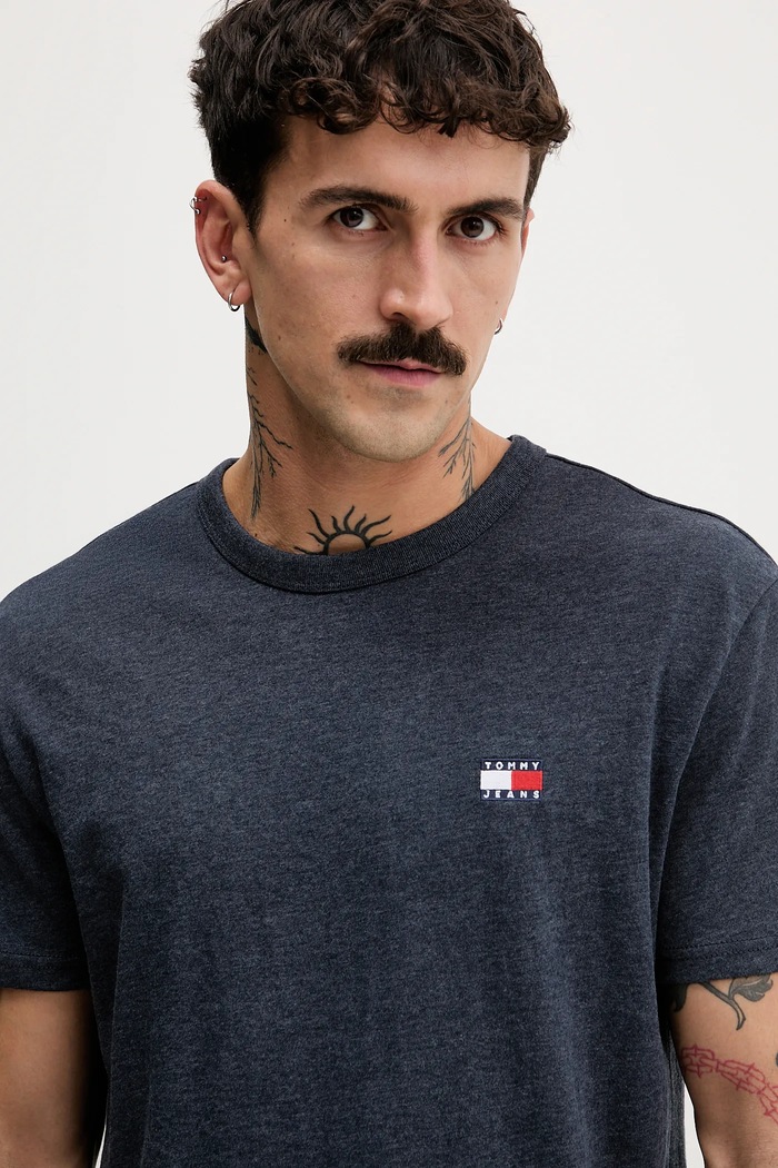 Tommy Jeans tricou bărbați bleumarin DM0DM22667