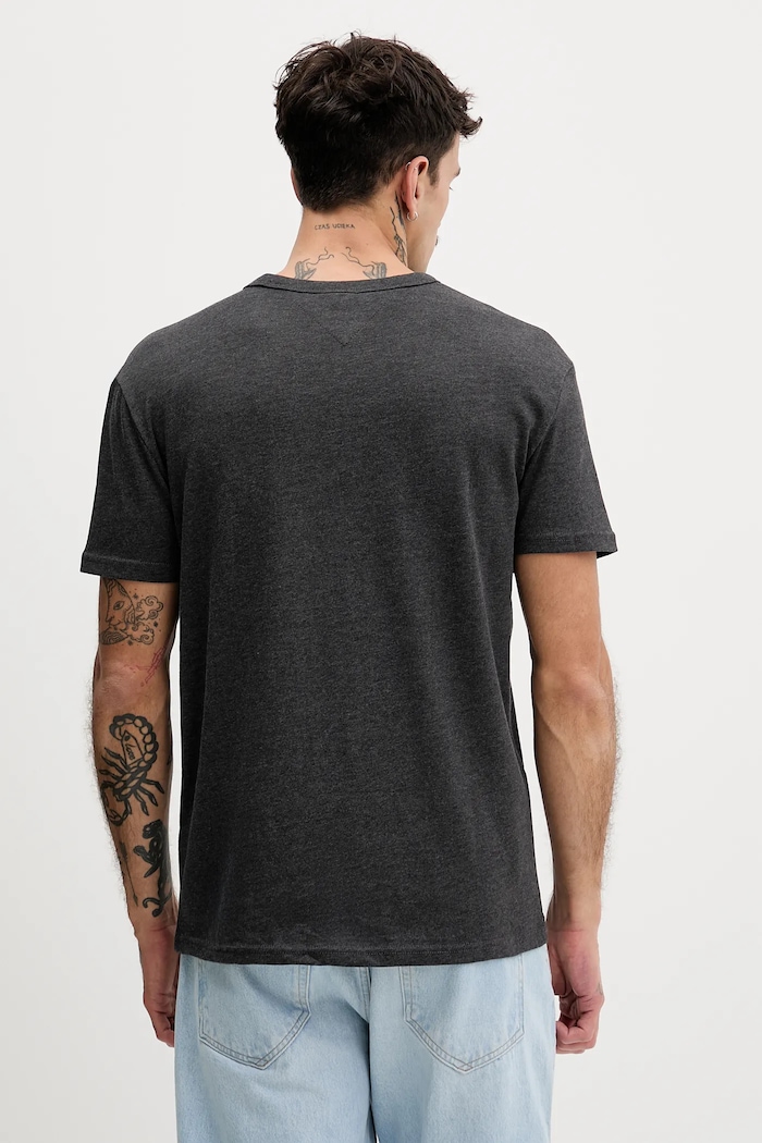 Odzież Tommy Jeans t-shirt męski DM0DM22667 szary