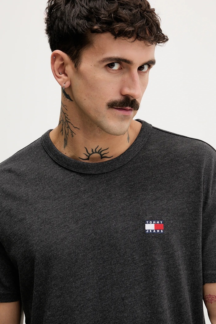 Tommy Jeans t-shirt męski szary DM0DM22667