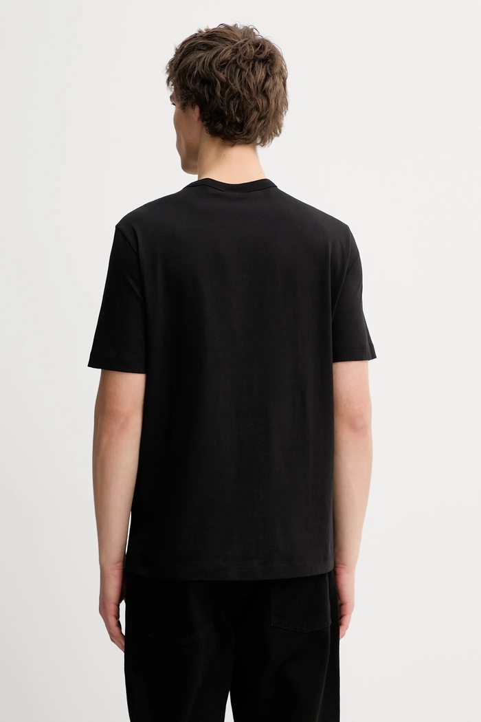 Ρούχα Βαμβακερό μπλουζάκι PS Paul Smith M2R.220X.VP5589 μαύρο