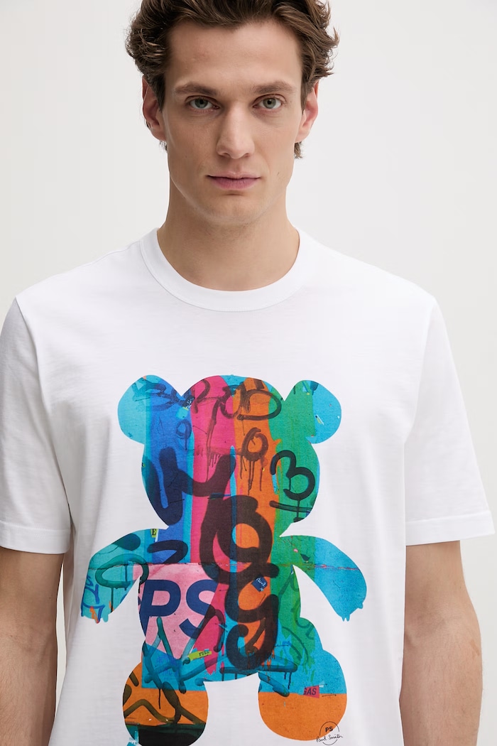 PS Paul Smith tricou pentru bărbați, din bumbac alb M2R.220X.VP5789