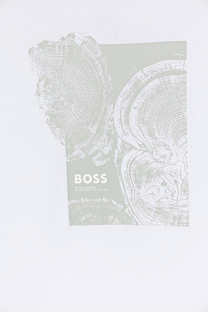 Abbigliamento BOSS Orange t-shirt in cotone Te_Imprint 50556007 bianco