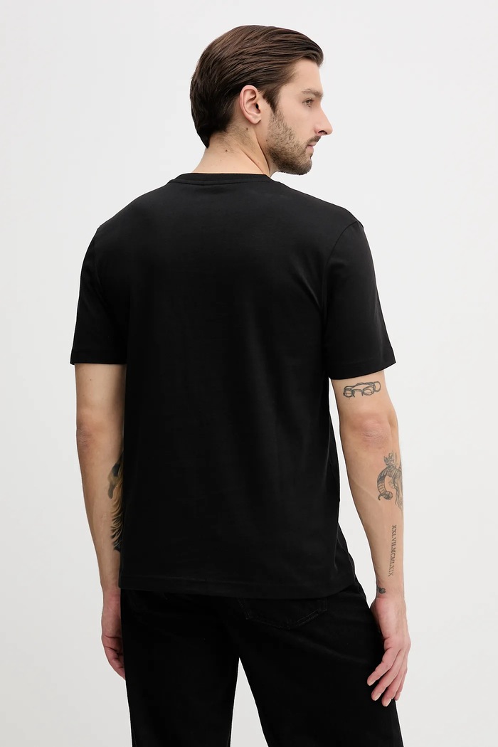 Îmbrăcăminte BOSS Orange tricou din bumbac Te_Insignia 50556009 negru