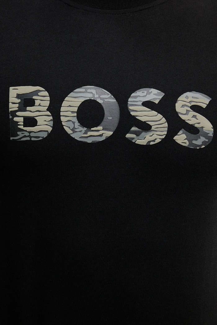 BOSS Orange tricou din bumbac Te_Insignia 50556009 negru